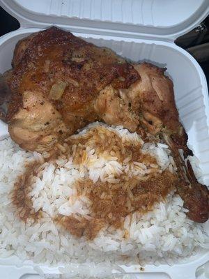 Chicken and white rice