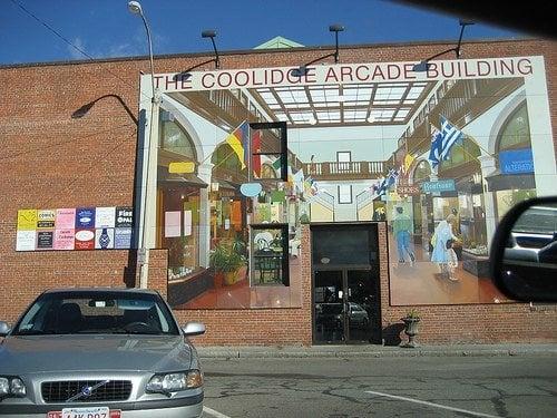 Rear entrance to the Arcade Building