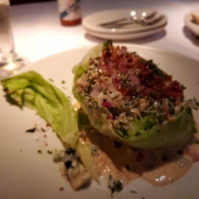 Wedge salad- no beets and no tomatoes   Simply amazing