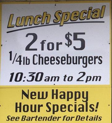 2 for $5 cheeseburgers!