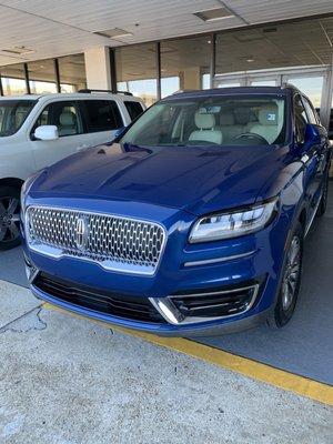 2020 Lincoln Nautilus, Artisan Blue, Sandstone interior