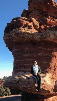 Me hiking the garden of the gods 2018