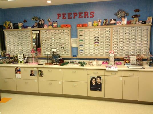 Welcome to Peepers Optical Shoppe. We specialize in pediatric & adult Eye care!!