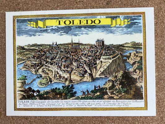 1976: I found this post card from my trip to Spain! I saw a painting by El Greco in Toledo! A very beautiful old city! NYC.