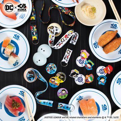 DC™ x Kura Sushi Bikkura Pon Collaboration Prizes Now Available