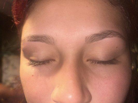 Eyebrow waxing done terribly!