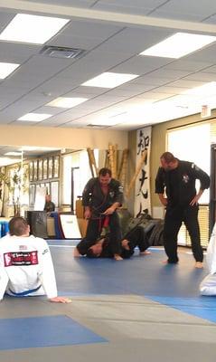 Mr. Grilli training with Mr. Speakman at the World Training Center, in Las Vegas.