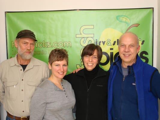 Irv & Shelly with Richard & Andrea of Harmony Valley Farm