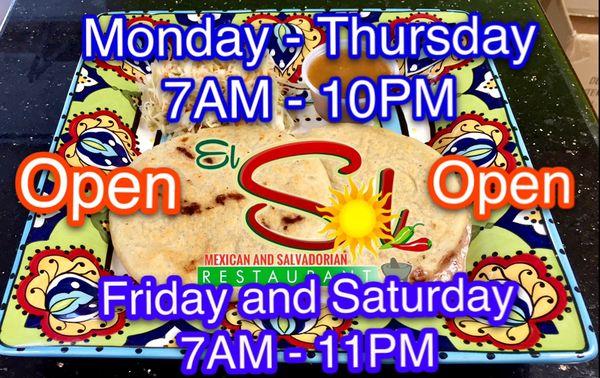 New Hours