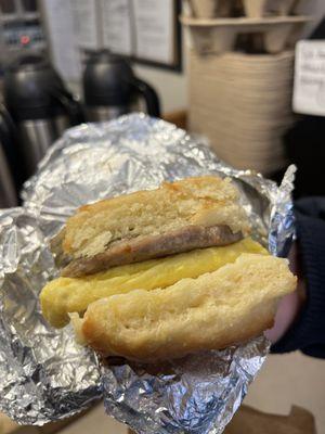 The Sunrise Artisian Egg Sandwich $8.85