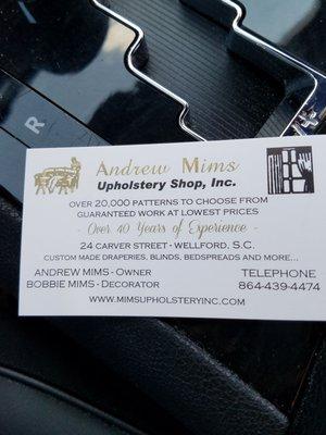 Mims Upholstery