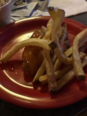 Wings and fries