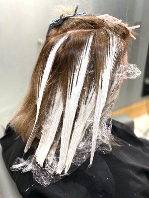 Freehand painting, Balayage for a low-maintenance look.