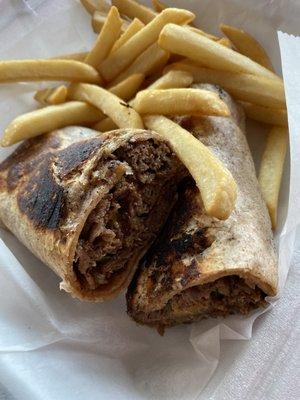 Cheesesteak Wrap ($9.95) was burnt on the outside and dry on the inside. Underwhelming.