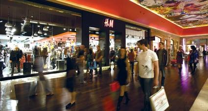 Storefront of H&M inside Miracle Mile Shops,