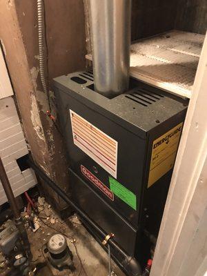 Newer propane burning furnace, install 2014