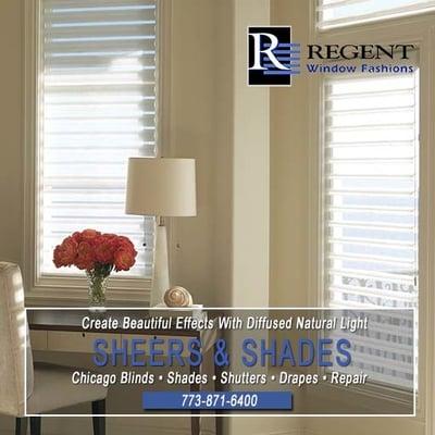 Sheers and shades Chicago by Regent Window Fashions.