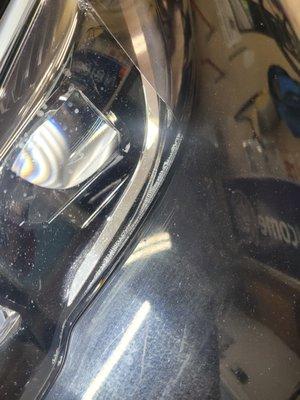 chemical etched headlight