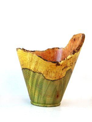 Ash burl vase by Toby Bouder