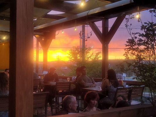 Sunset on the patio!