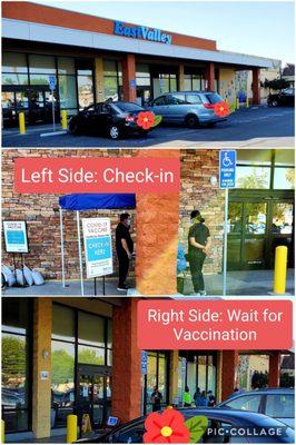 COVID-19 Vaccination Site: Walk-in (not drive-thru area). Appointments are A MUST!