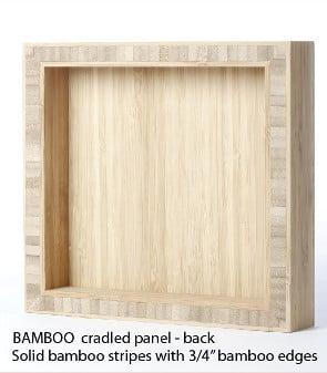 Bamboo cradle panel