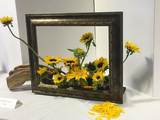 Sun Flower in the  frame