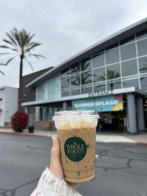 Iced oat milk latte