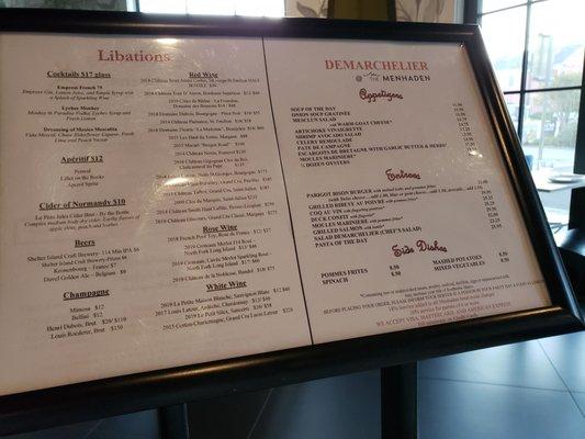 Menu Board