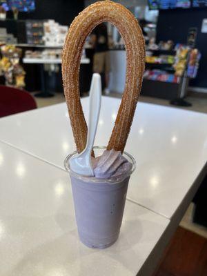 Original Churro with Taro Ice Cream