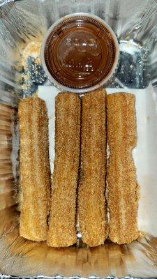 4pc Churros w/Nutella $6.00 (12/07/22). @EatPico #JerseyCity #NewJersey #MexicanFood #Churros #FoodPorn