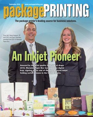 Package Printing magazine cover - Warneke Paper Box - "An Inkjet Pioneer"