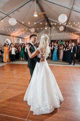 Custom Bustle - by Sissy. Photo by Annemarie Swift Photography.