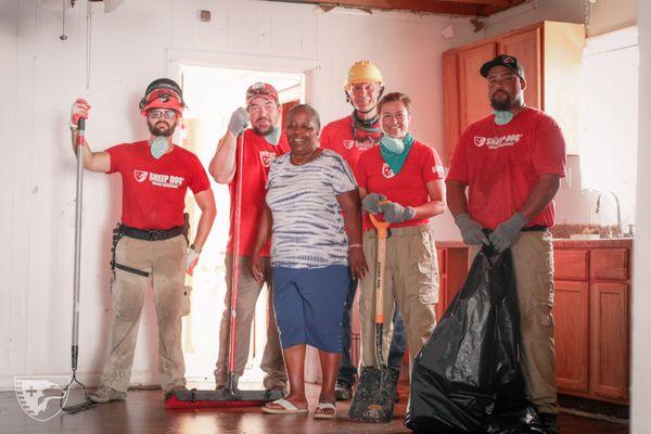 Disaster Response work following a flood