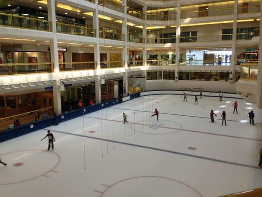 7/2013 Cool Ice Skating Rink Inside a Mall