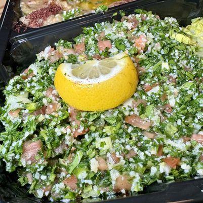 Tabbouleh from platter