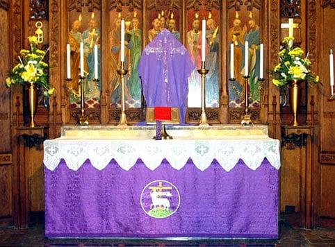 Historic Trinity Altar on Maundy Thursday.