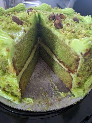 Pistachio cake to die for!