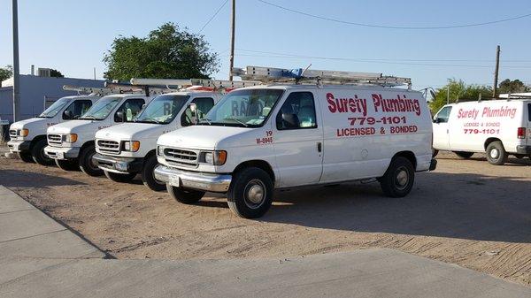 We are a sister company to Surety Plumbing. 915 779 1101