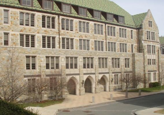 Fulton Hall at Boston College built with our Full Range Color Weymouth Granite, which we quarry here at our facility.