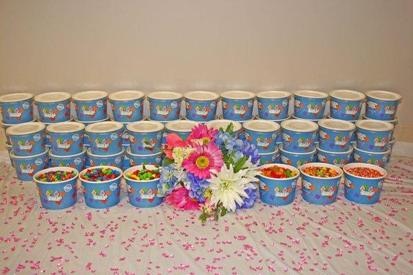 We cater weddings! The most unique treat for your guests - make your own sundae bar!