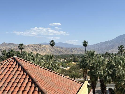 View from room facing the mountains