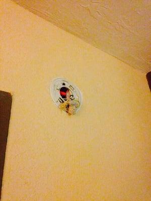 Missing smoke detector