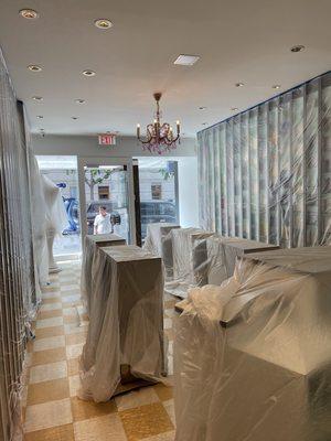 Interior painting to New York City commercial retail store