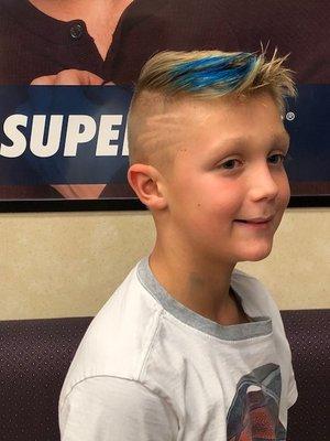 $8.99 Kids Haircuts every Wednesday! We can also add  color and designs.