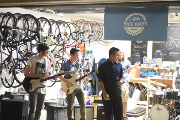 Bike & Beats garage band night with the Maggie Brown Band