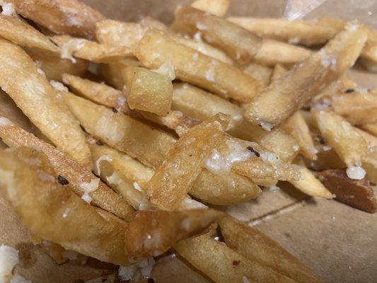 Truffle Oil and Parmesan Cheese French Fries, $8.99