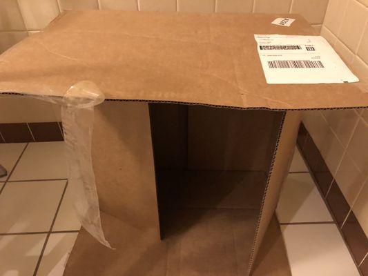 Empty box delivered by FedEx