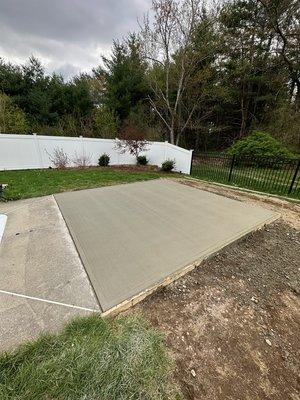 Concrete pad