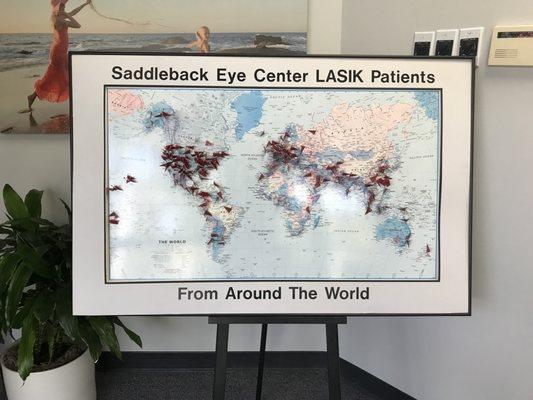 SEC has patients coming from all across the globe to have LASIK with Dr. Manger!